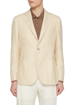 Main View - Click To Enlarge - EQUIL - Notch Lapel Cotton Linen Wool Blazer