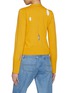 Back View - Click To Enlarge - JW ANDERSON - Slit Cotton Silk Knit Cardigan