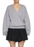 Main View - Click To Enlarge - JW ANDERSON - Rounded Wrap Cotton Sweatshirt