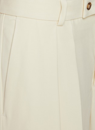  - LA COLLECTION - Double Pleated Wide Leg Wool Trousers