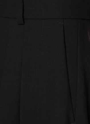  - LA COLLECTION - Double Pleated Wide Leg Wool Trousers