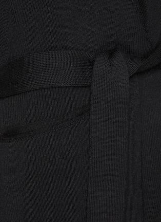  - LA COLLECTION - Long Sleeve Belted Wool Knit Cardicoat