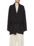 Main View - Click To Enlarge - LA COLLECTION - Long Sleeve Belted Wool Knit Cardicoat