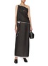 Figure View - Click To Enlarge - LA COLLECTION - Contrast Wool Maxi Skirt