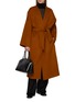 Figure View - Click To Enlarge - LA COLLECTION - Frederica Turtleneck Sheer Wool Top