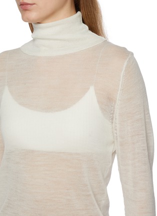  - LA COLLECTION - Frederica Turtleneck Sheer Wool Top