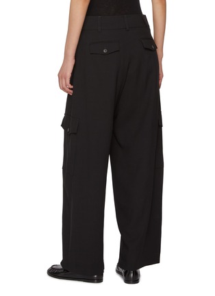 Back View - Click To Enlarge - LA COLLECTION - Side Pocket Wool Cargo Pants