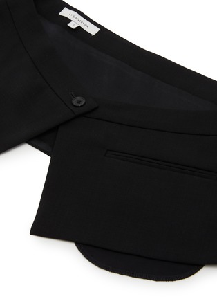 Detail View - Click To Enlarge - LA COLLECTION - Wool Silk Waistbelt