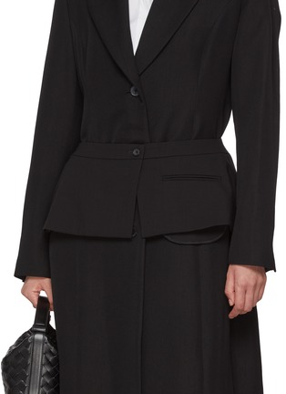 Figure View - Click To Enlarge - LA COLLECTION - Wool Silk Waistbelt
