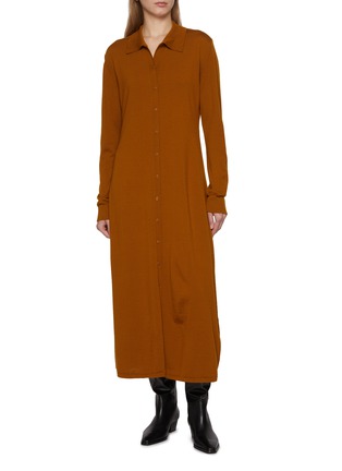 Main View - Click To Enlarge - LA COLLECTION - Mabel Merino Wool Shirt Dress