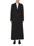 Main View - Click To Enlarge - LA COLLECTION - Single Breasted Wool Silk Coat