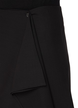  - LA COLLECTION - Overlay Panel Wool Maxi Skirt