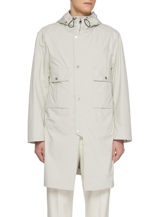 Main View - Click To Enlarge - VALSTAR - Hooded Lightweight Waterproof Parka Coat