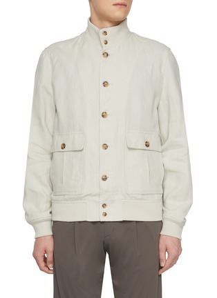 Main View - Click To Enlarge - VALSTAR - Valstarino Button Up Linen Jacket