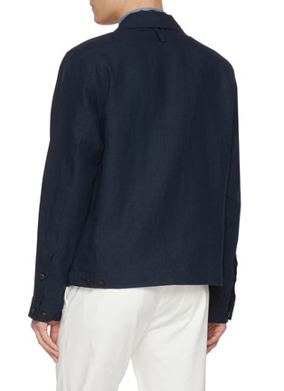 Back View - Click To Enlarge - VALSTAR - Mickey Linen Coach Jacket