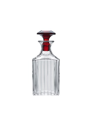 Main View - Click To Enlarge - BACCARAT - Harmonie Square Whisky Decanter — Red Stopper