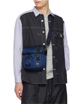 Figure View - Click To Enlarge - COMME DES GARÇONS HOMME - X Porter Twill Nylon Crossbody Bag