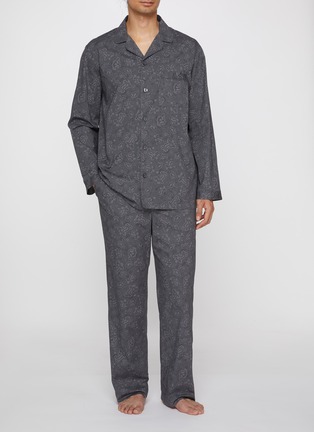 Figure View - Click To Enlarge - SKIMS - Cotton Poplin Sleep Oversized Long Set