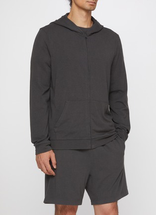 Figure View - Click To Enlarge - SKIMS - Jersey Lounge Zip Up Hoodie