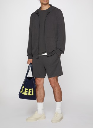 Back View - Click To Enlarge - SKIMS - Jersey Lounge Relaxed Shorts