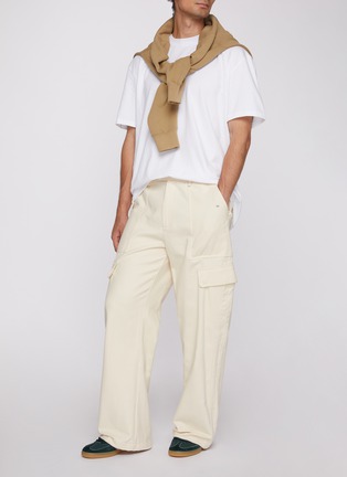 Back View - Click To Enlarge - SKIMS - Heavyweight Cotton Relaxed T-shirt