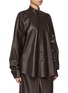 Detail View - Click To Enlarge - ARMARIUM - Lavinia Double Fit Leather Shirt