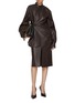 Figure View - Click To Enlarge - ARMARIUM - Lavinia Double Fit Leather Shirt