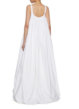 Back View - Click To Enlarge - ARMARIUM - Nora Gathered Floor Length Cotton Dress