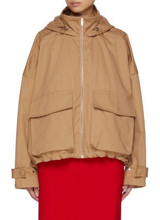 Main View - Click To Enlarge - ARMARIUM - Ava Hooded Cotton Windbreaker Jacket