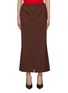 Main View - Click To Enlarge - ARMARIUM - Virna Front Slit Wool Skirt