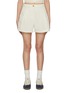 Main View - Click To Enlarge - DUNST - Double Pleated Cotton Linen Shorts