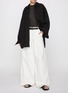 Back View - Click To Enlarge - SKIMS - Sheer Cotton Crewneck T-Shirt