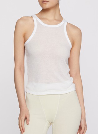 Figure View - Click To Enlarge - SKIMS - Sheer Cotton Tank Top