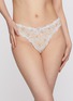 Figure View - Click To Enlarge - SKIMS - Stretch Lace Dipped Thong