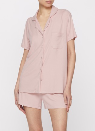 Figure View - Click To Enlarge - SKIMS - Soft Lounge Short Sleep Set