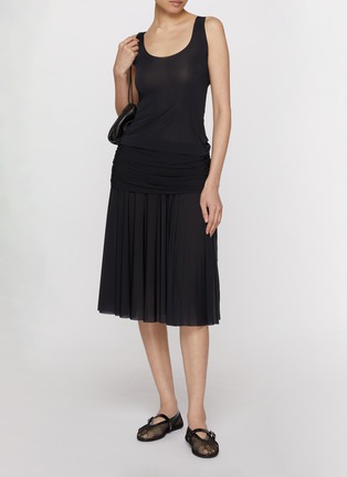 Back View - Click To Enlarge - SKIMS - Milky Sheer Midi Skirt