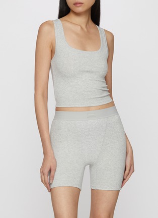 Back View - Click To Enlarge - SKIMS - Cotton Rib Boxer — Set Of 3