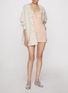 Back View - Click To Enlarge - SKIMS - Sheer Cotton Mini Slip Dress