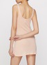 Front View - Click To Enlarge - SKIMS - Sheer Cotton Mini Slip Dress
