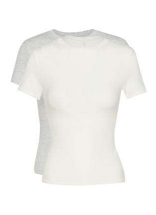 Main View - Click To Enlarge - SKIMS - Cotton Jersey T-shirt — Set Of 2
