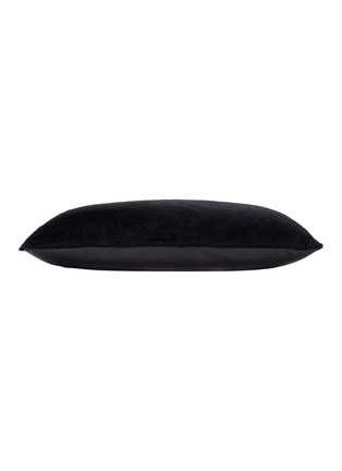 Detail View - Click To Enlarge - FRETTE - Luxury Shearling Cushion Cover — Dark Brown