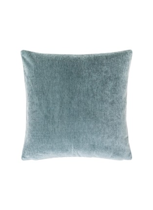 Main View - Click To Enlarge - FRETTE - Luxury Wool Velvet Cushion Cover — Rainy Sky