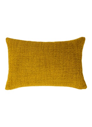 Main View - Click To Enlarge - FRETTE - Adventure Cushion Cover — Mustard