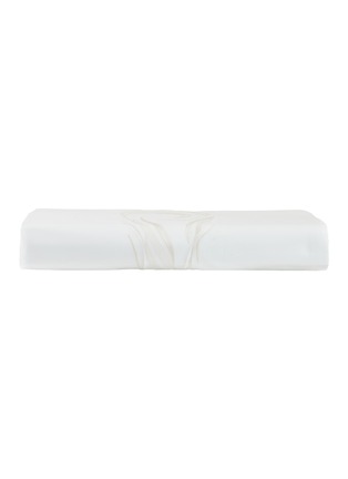 Main View - Click To Enlarge - FRETTE - Paisley Embroidered Queen Size Duvet Cover — Milk