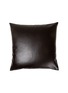 Main View - Click To Enlarge - FRETTE - Luxury Soft Leather Cushion Cover — Dark Brown