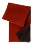 Main View - Click To Enlarge - FRETTE - Voyager Throw — Deep Rust/Dark Brown