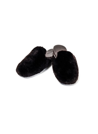 Main View - Click To Enlarge - FRETTE - Shearling Slippers — Size 38