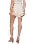 Back View - Click To Enlarge - ZIMMERMANN - Ascension Tuck Linen Shorts