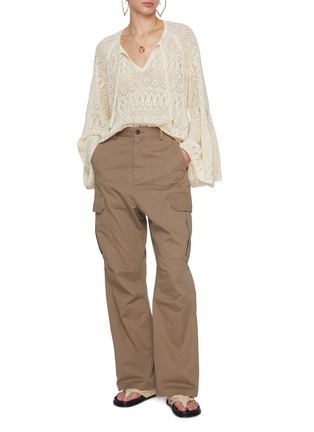 Figure View - Click To Enlarge - ZIMMERMANN - Coco Pointelle Lace Top