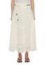 Main View - Click To Enlarge - ZIMMERMANN - Rhiannon Embroidered Cotton Skirt